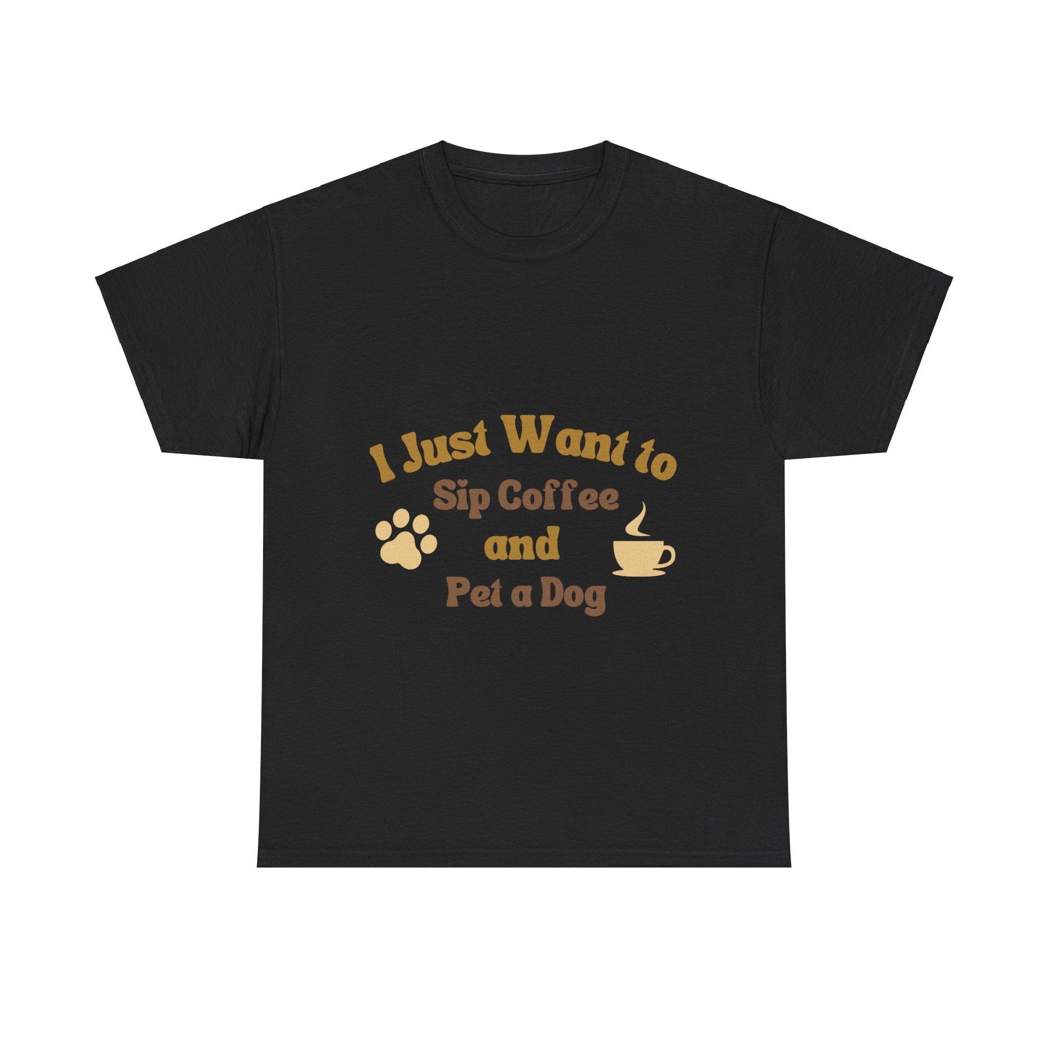 sip COFFEE and pet a DOG